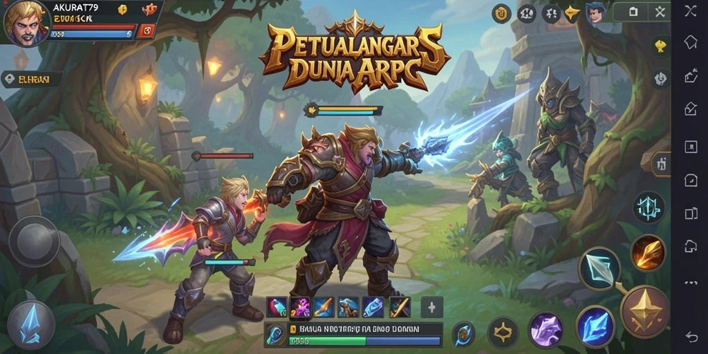 Tangkapan layar gameplay <strong>AKURAT79</strong> menampilkan aksi seru dalam pertarungan ARPG.