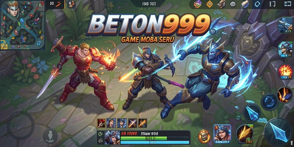 Screenshot menunjukkan aksi seru dalam gameplay BETON999.