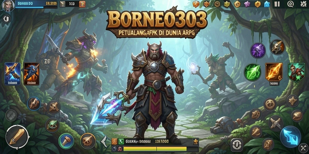 Gambar tampilan gameplay ARPG yang seru di BORNEO303.