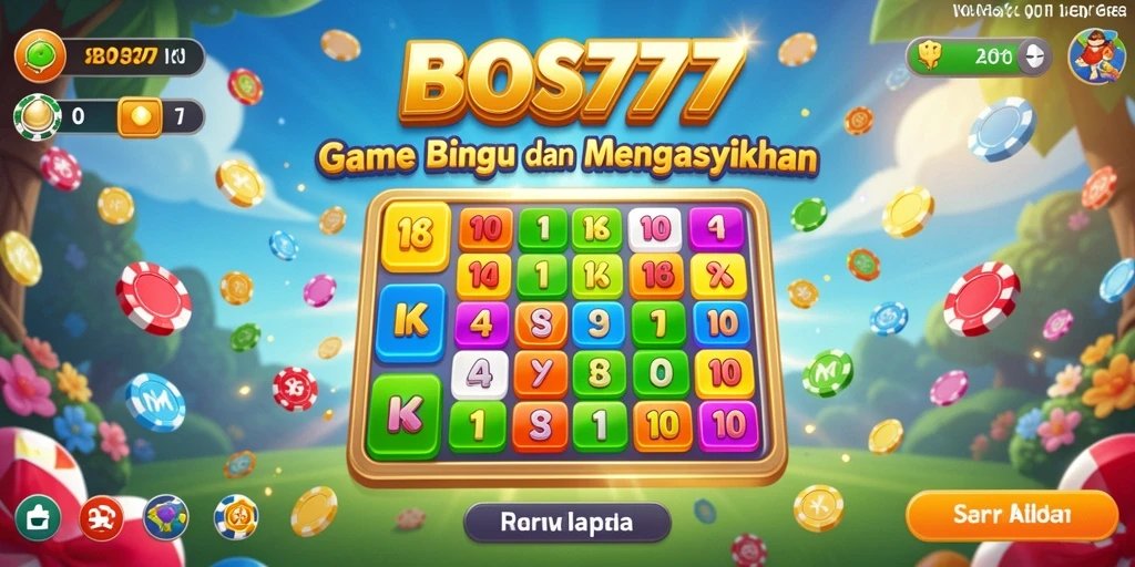 Menampilkan gameplay seru dalam permainan Bingo.