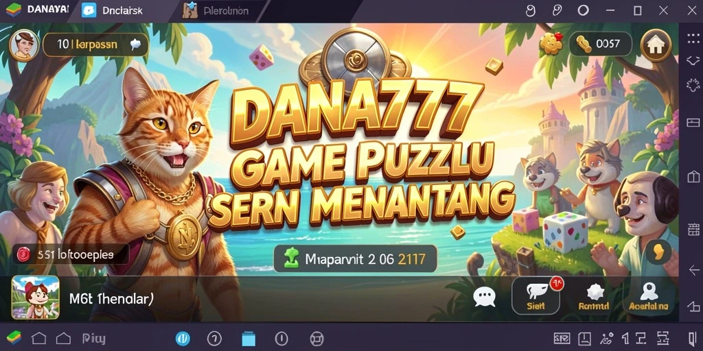 Tampilan gameplay menantang dari DANA777 dengan teka-teki menarik.
