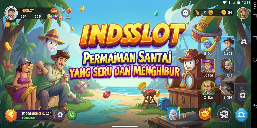 Tampilan gameplay INDSLOT yang seru dan penuh warna.