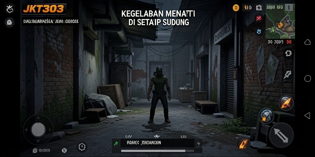 Gameplay seram JKT303 yang penuh ketegangan.