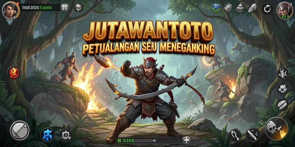 Screenshot menampilkan aksi seru dalam game petualangan JUTAWANTOTO.
