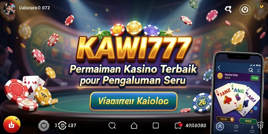 Tampilan gameplay seru KAWI777 dalam suasana Kasino.