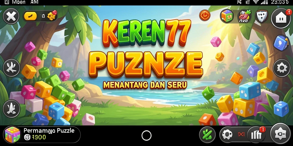 Tampilan gameplay utama KEREN77 yang seru dan menantang.