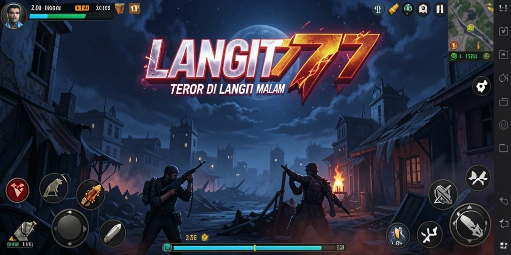 Screenshot gameplay LANGIT777 menampilkan suasana seram dan mencekam.