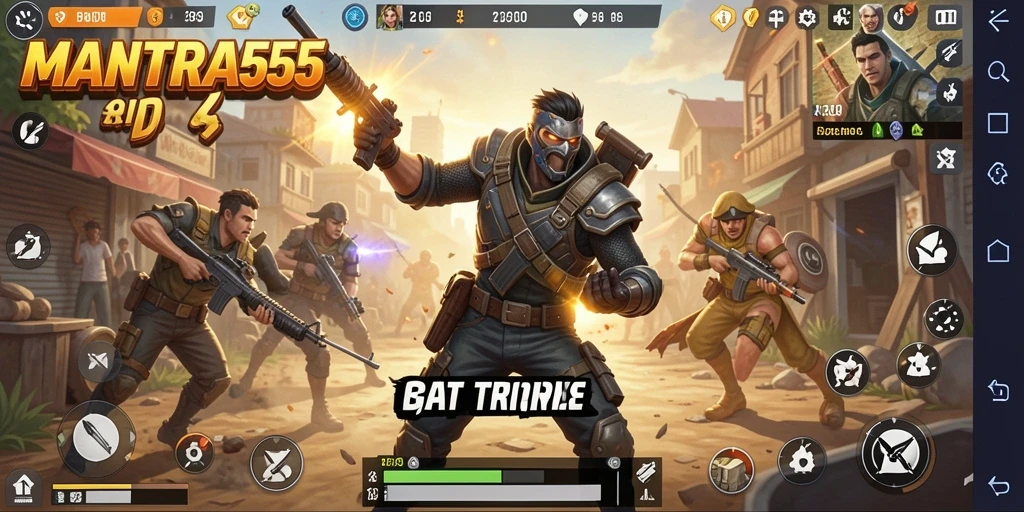 Gameplay intens di medan perang battle royale MANTRA55.
