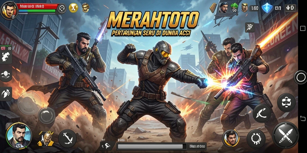 Tampilan gameplay MERAHTOTO yang menegangkan dan seru.