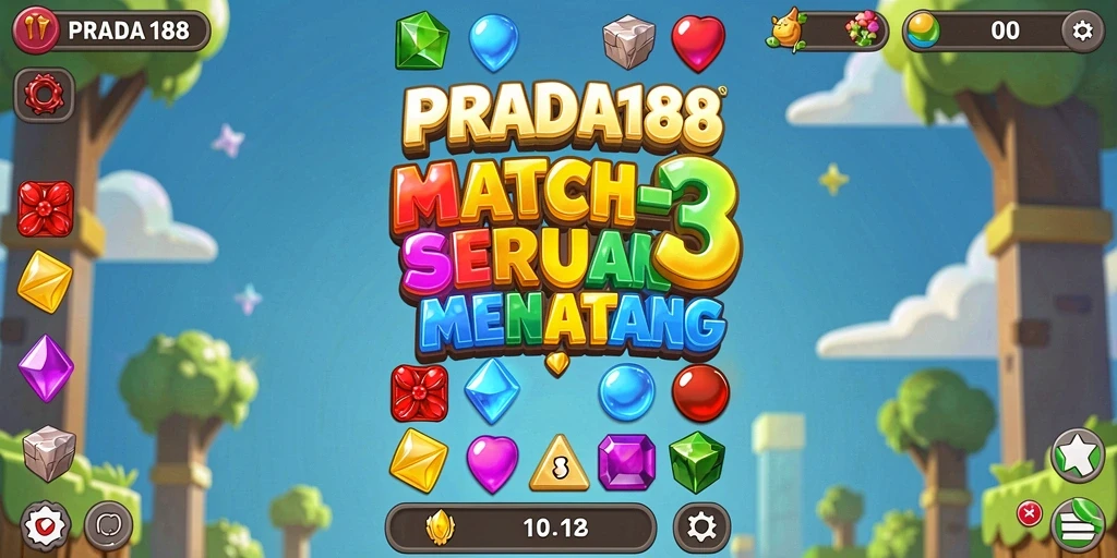 Gameplay seru dari PRADA188 dalam aksi Match-3.