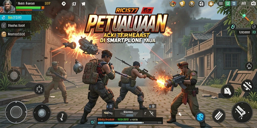 Gameplay RICIS77 yang mendebarkan dengan aksi bertarung yang seru.