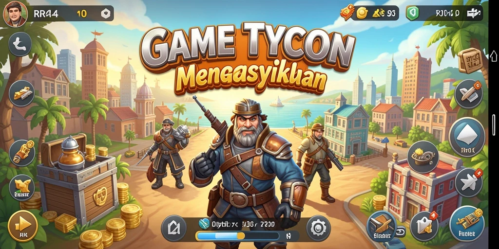 Tangkapan layar gameplay RR44 menampilkan sistem manajemen yang menarik.