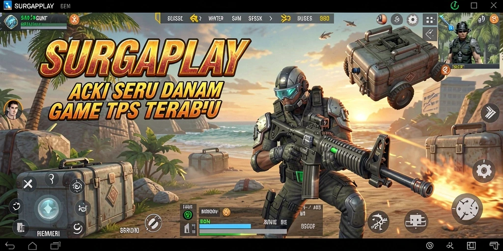 Tampilan utama gameplay SURGAPLAY dengan aksi seru dan pemandangan yang menakjubkan.