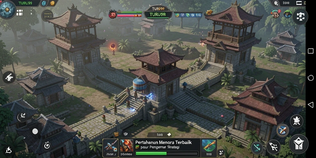 Tampilan gameplay TURU99 yang mendebarkan dalam kategori Tower Defense.