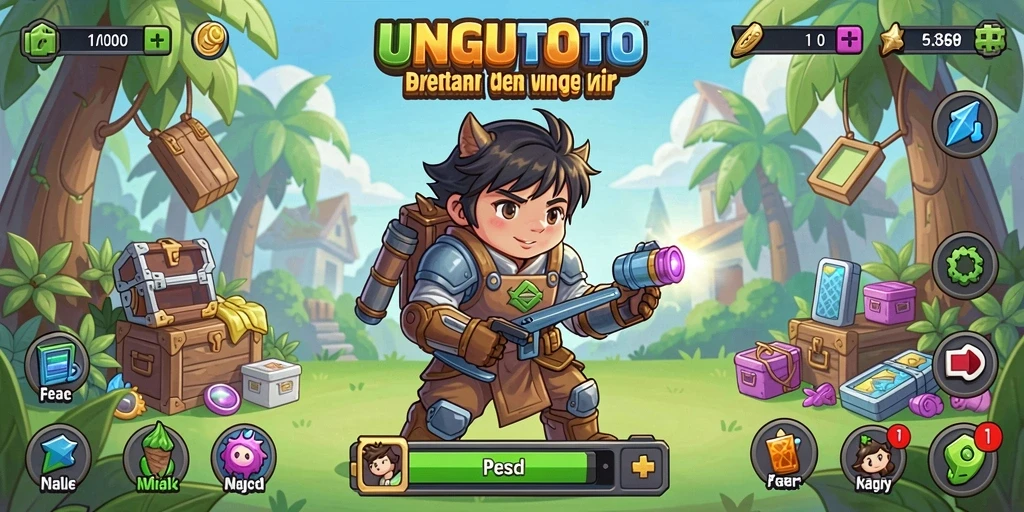 Tampilan gameplay UNGUTOTO yang menarik dan santai.